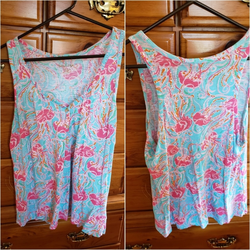 Lilly Pulitzer, Jellyfish Print Tank Top